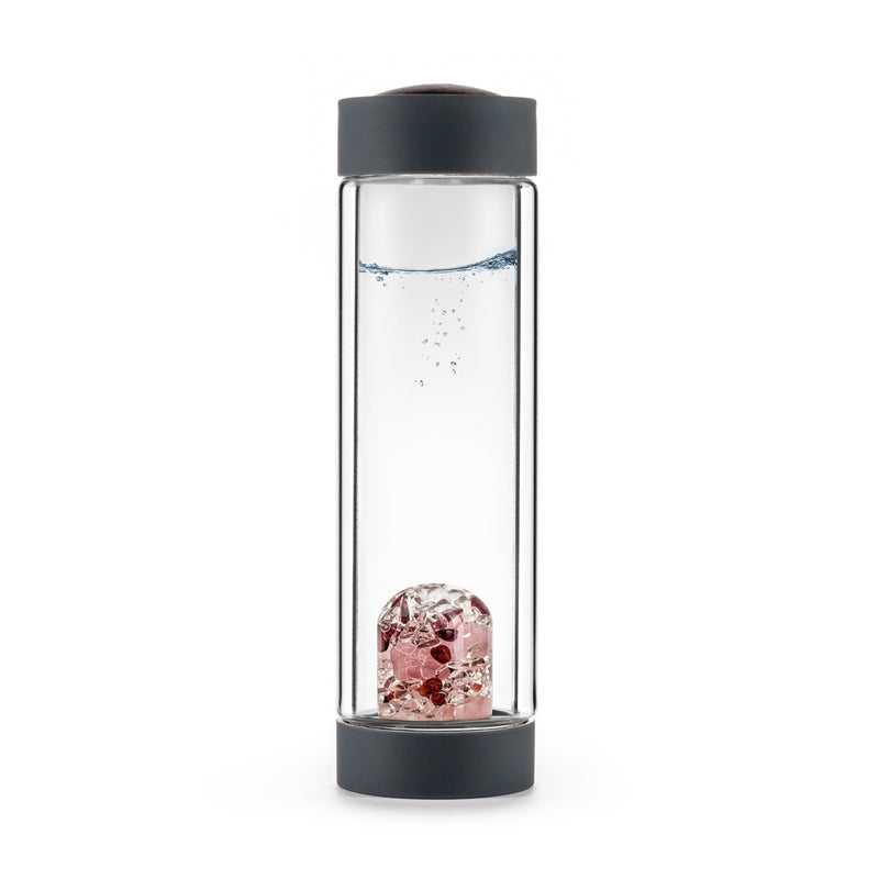 VIA HEAT "LOVE" Crystal Water Bottle