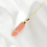 Sunstone Point Necklace in Gold Plated 925 Sterling Silver - Beau Life