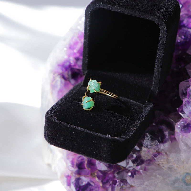 Double The Attention Amazonite Ring